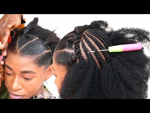 Easy And Classy Crochet Hairstyle You May Want To Try - YouTube