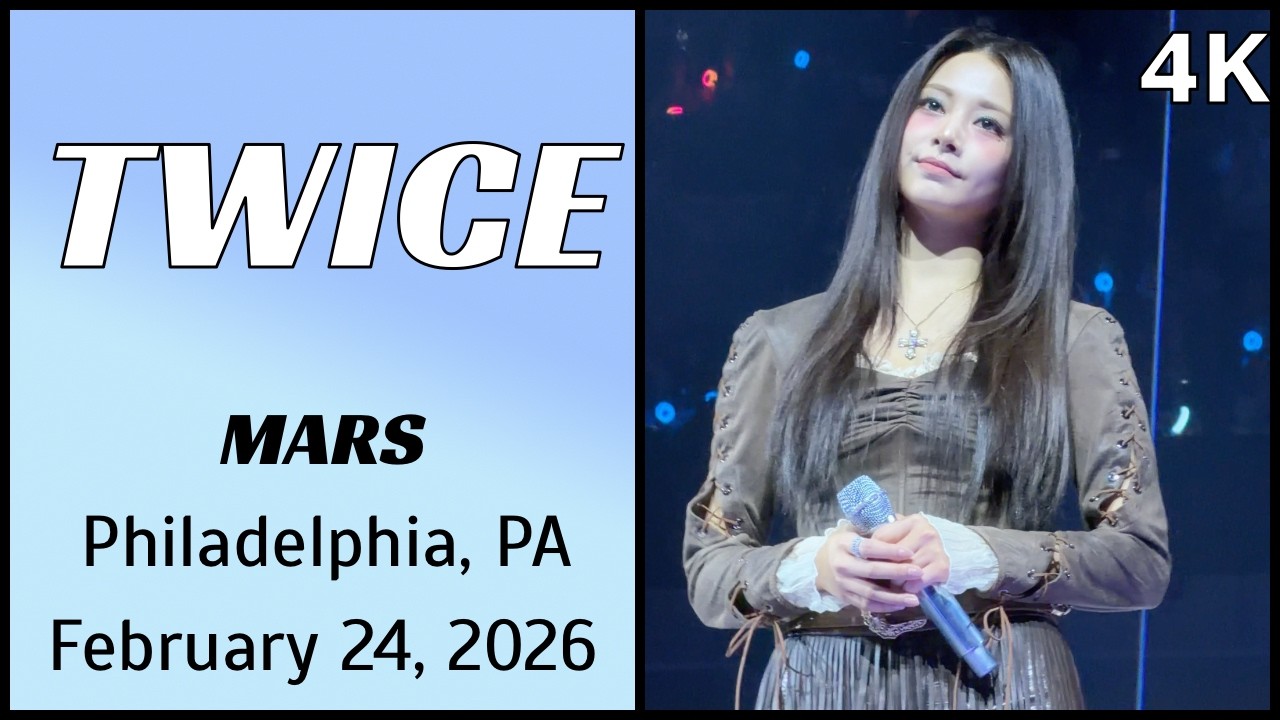 260224 트와이스 TWICE 쯔위 Tzuyu Fancam - MARS live @ Xfinity Arena, Philadelphia, PA 4K