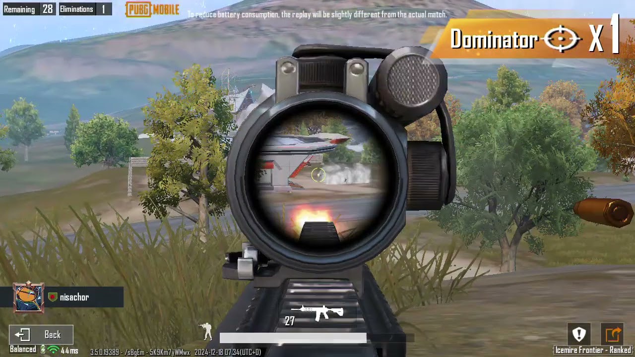 PUBG sniper action double kill tips 