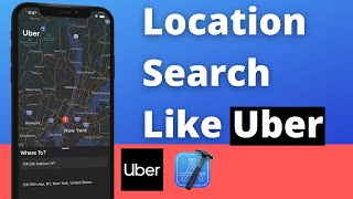 Searching Locations (Geocoding) in App Like Uber (Swift 5, Xcode 12, 2022) - iOS Development screenshot 4