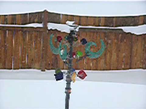 Andrew Carson Kinetic Wind Sculpture in the Snow - YouTube