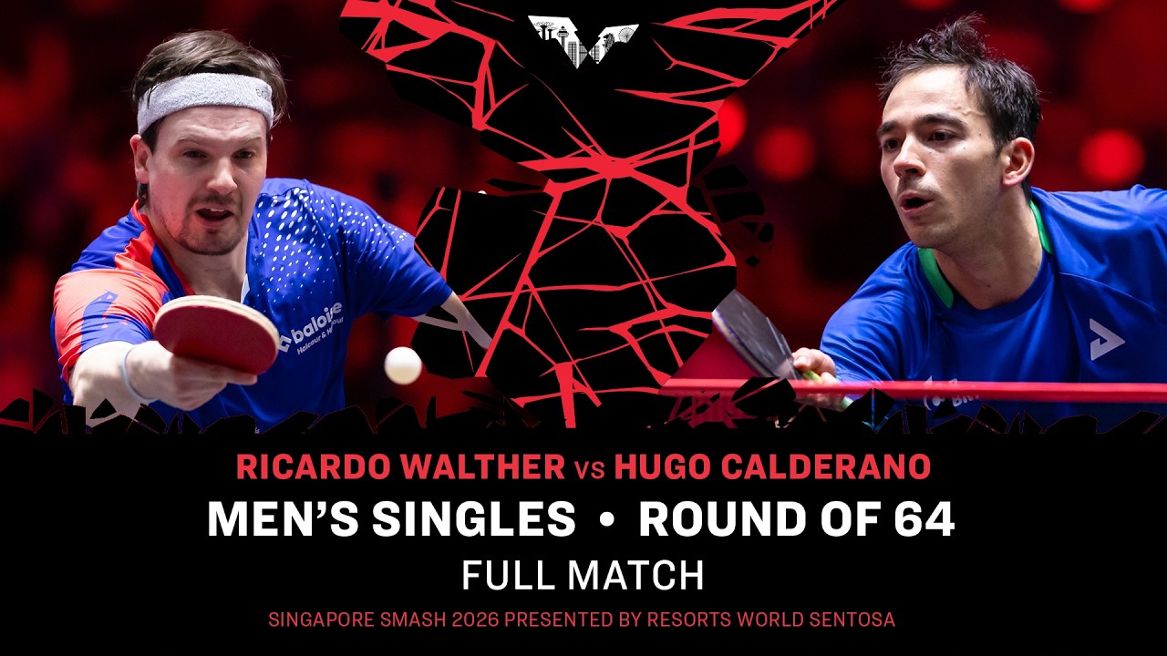 FULL MATCH | Ricardo Walther vs Hugo Calderano | MS R64 | #WTTSingapore2026