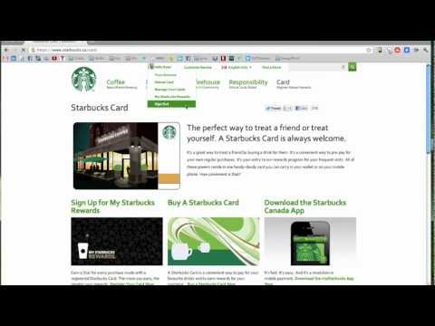 How to Register a Starbucks Card