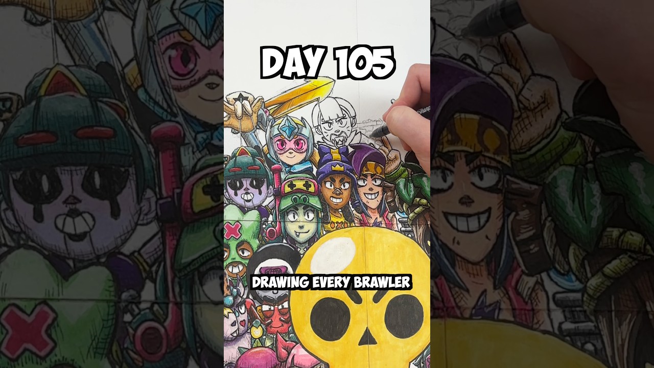 Day 105 Drawing EVERY Brawler - NORI