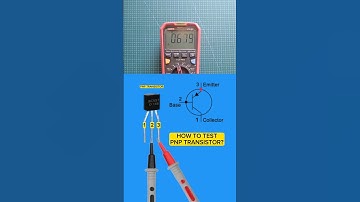 how to test the PNP transistor #tutorial