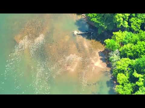 Drone Video of "The Tracts at White River" showing land, river, boat ramp, etc. - OWNER FINANCING!!