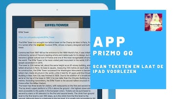 Prizmo Go - Scan teksten en laat je iPad voorlezen - Apps voor special needs