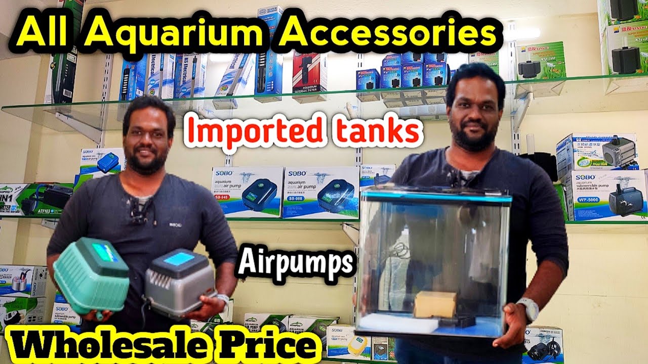 Wholesale Aquarium Accessories Chennai, Imported Moulded Fish Tanks, Aquarium Airpumps