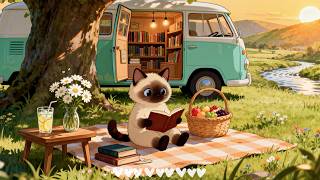 Siam Cat’s Cozy Study Picnic 🧺 Soft Lofi Beats for Deep Focus ☕ Relaxing Music for Work & Study screenshot 2
