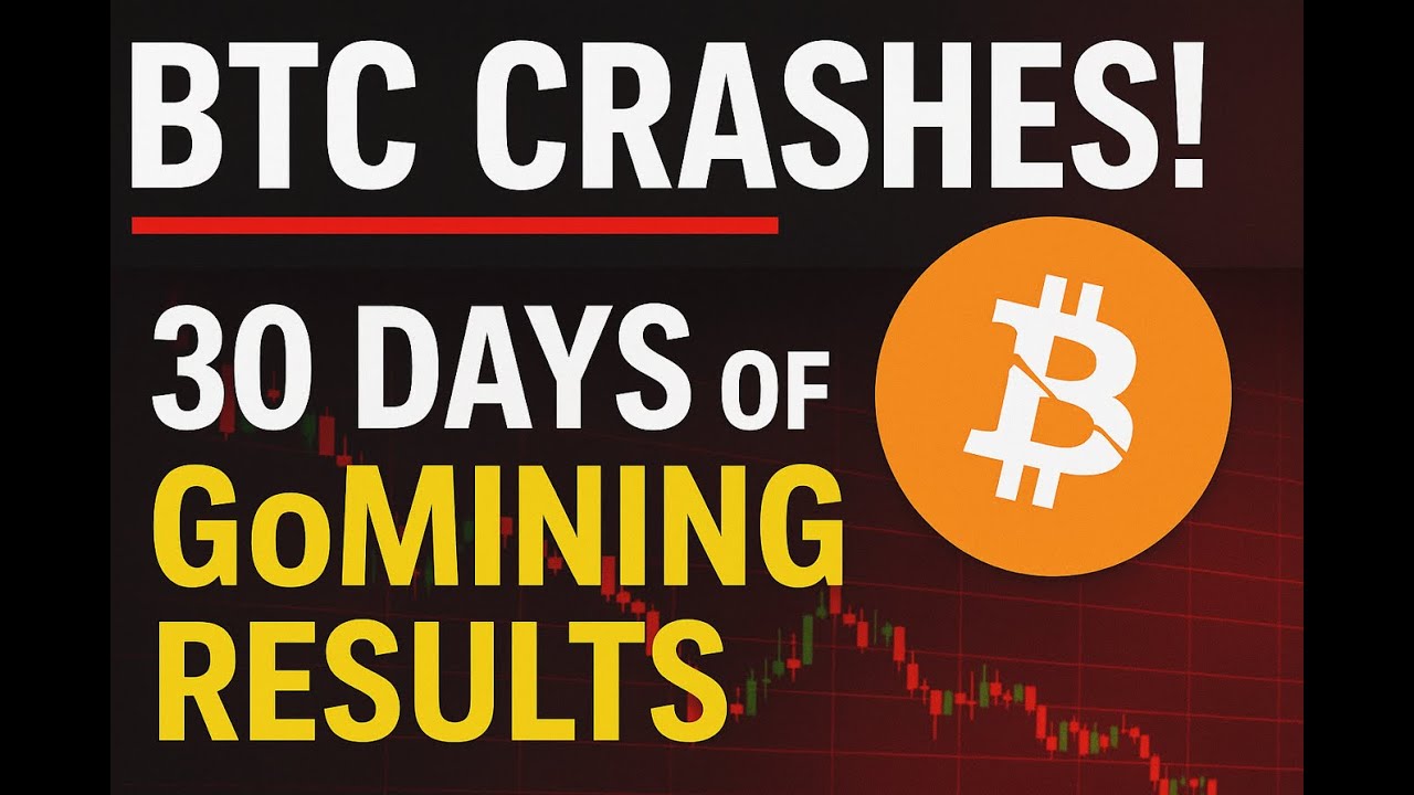 GoMining Results After 30 Days While BTC Crashes. (Actual Numbers)
