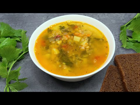 Быстрый суп с зеленой чечевицей🌶️Постный СУП🌶️СУП без мяса ароматный чечевичный суп