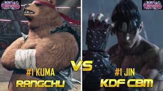 tekken 8 ▰ rangchu (kuma) vs cbm (jin kazama) ▰ ranked matches!