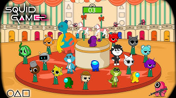 Among Us in Squid Game Season 2 MINGLE Challenge X Sprunki X Nightmare critters || ANIMATION