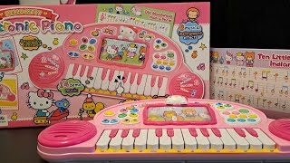 10 minutes Satisfying Unboxing Hello Kitty Electronic Piano |ASMR