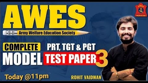 AWES EXAM 2022 | GENERAL AWARENESS CLASS-3 | PRT, TGT & PGT | Model Test Paper | ADHYAYAN MANTRA |