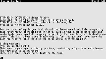 ATARI ST STARCROSS STAR CROSS STARX INTERLOGIC SCIENCE INFOCOM TEXT AD Automation intro 112 Cracktro