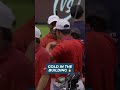 Matthew Tkachuk shows off the gold… Tom Kim couldn’t resist 😂 #golf #tgl