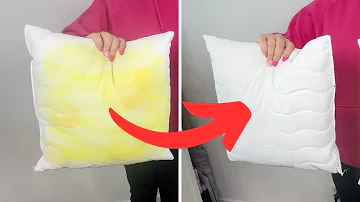Yellow stains from the pillow will disappear. No bleach