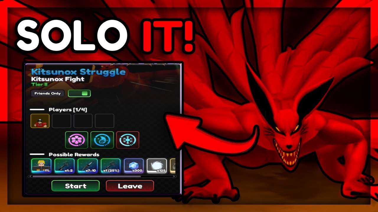 How to SOLO the NEW Kitsunox Struggle Portals EASILY for Naruto