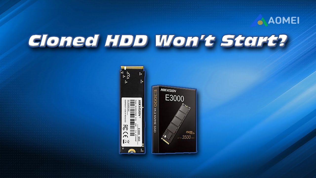 Cloned HDD/SSD Won’t Start? Easy Fix Guide - YouTube