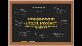 Presentasi Final Project Algoritma dan Pemrograman Oh My Cafe #algoritma #pemrograman #C++