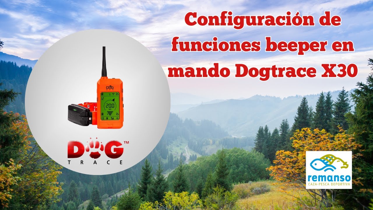 Configuración de funciones beeper en mando Dogtrace X30