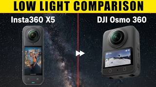 Insta360 X5 Pure Video Vs Dji Osmo 360 Super Night, Low Light Comparison - Video And Audio Test