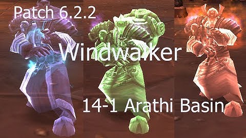 14-1 Arathi Basin Highlights! - Windwalker Monk PvP - WoD Patch 6.2.2