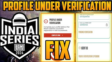 bgis profile under verification | Bgis 2024 profile under verification fix | pending verification