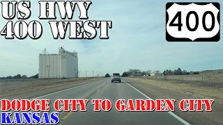US 50 - US 400 West - Dodge City to Garden City - Kansas - 4K Highway Drive