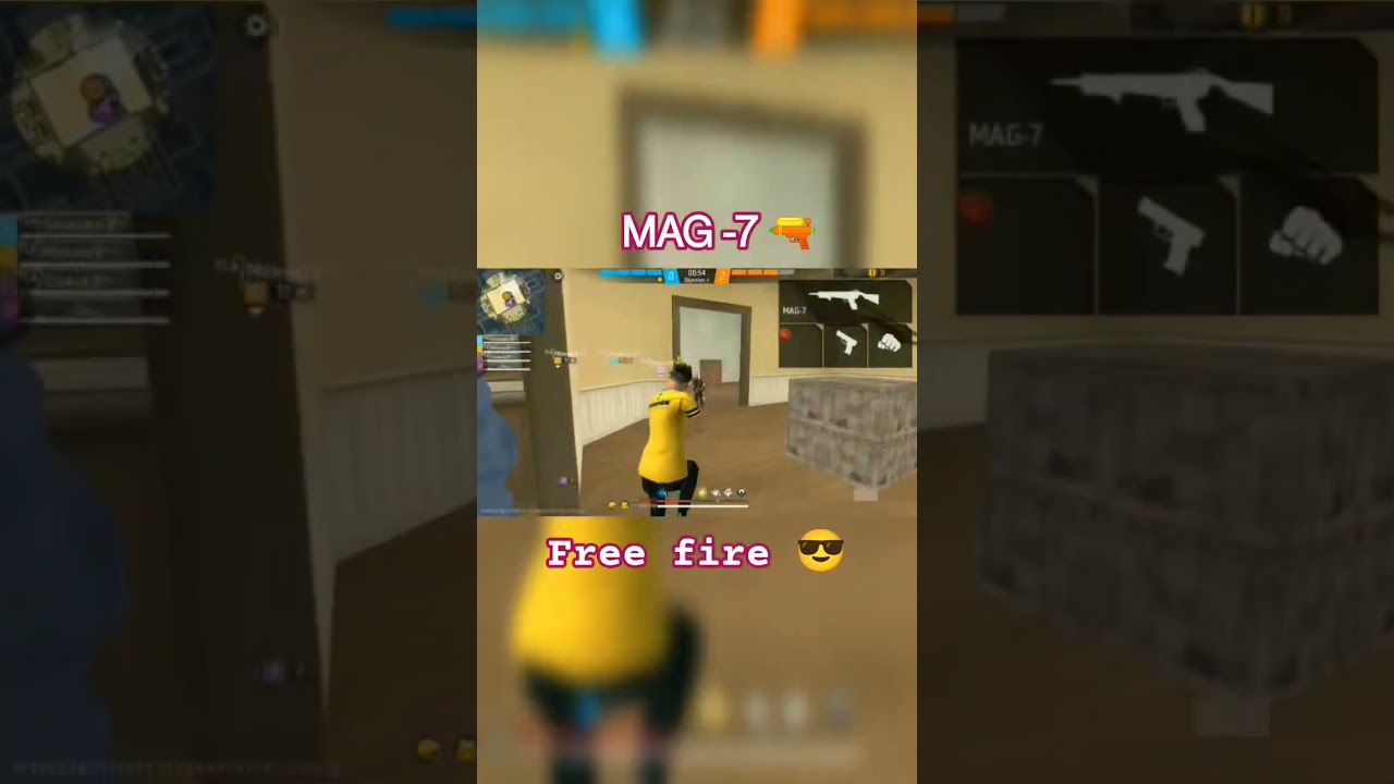 🔥 Power of MAG-7 💥 Triple Kill | Free Fire Shorts 