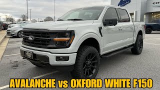 AVALANCHE & Oxford White 2024 FORD F150 Covert Comparison