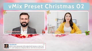 vMix - Preset Christmas (02 Screen)