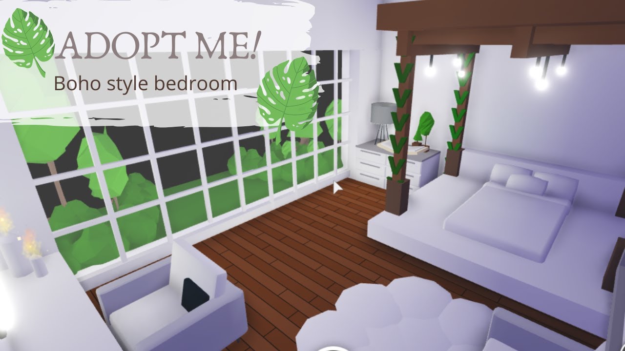 Adopt Me Boho S Bedroom Speed Build Youtube - roblox modern chair speed build youtube