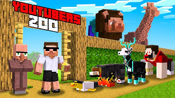 I Opened Youtubers Pet Zoo in Minecraft