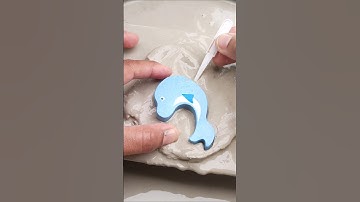 Squid Game Dolphin 🐬Dalgona Cookie Made out of Clay Mud #shorts #squidgame #dalgona 384