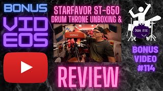 Starfavor ST-650 Drum Throne Unboxing & Review