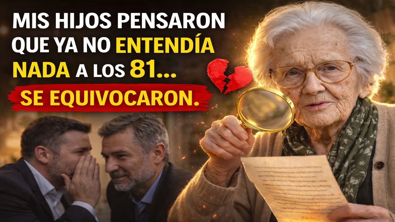 Mis hijos pensaron que ya no entendía nada a los 81… se equivocaron.
