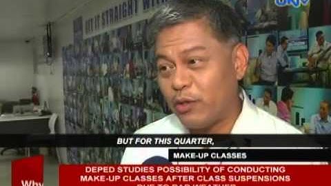 DepEd studies possibility of conducting make up classes after class suspensions due to bad weather