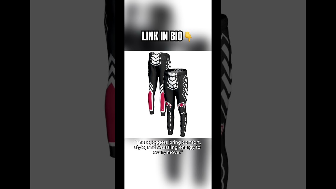 🔥 WWE Style Joggers | Men’s ProSphere Black Penta Joggers 🖤 