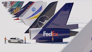 Aircraft Vertical Stabilizer Size Comparison