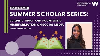 Building trust and countering misinformation on social media.