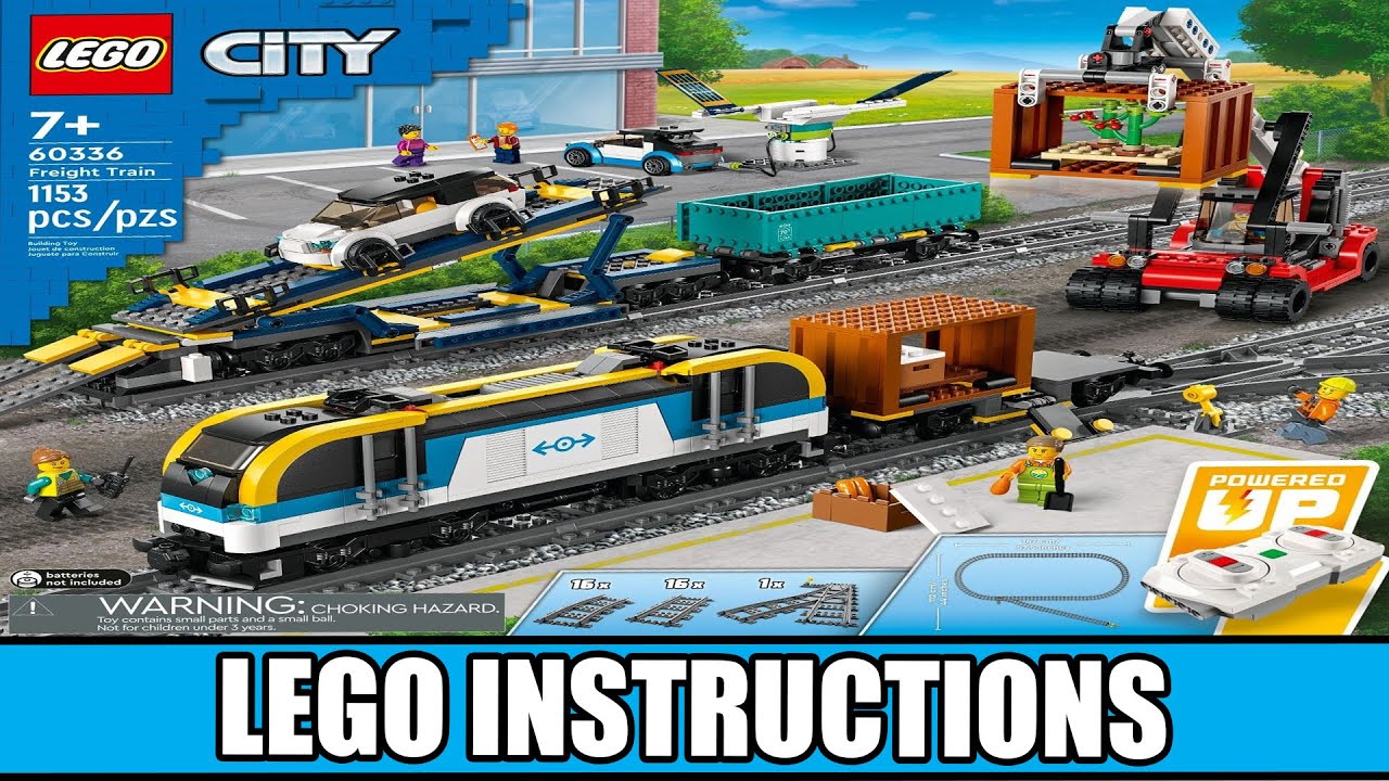 LEGO City 60336 Freight Train Toy Remote Control Sounds Set