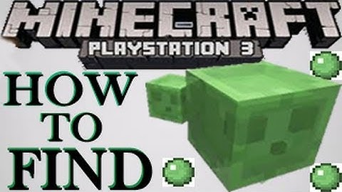 Minecraft ( Wii U / PS3 / XBOX ) - How to Find Slimes Easy in Survival - PlayStation 3 Tutorial