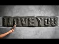 Cut letters in a unique style