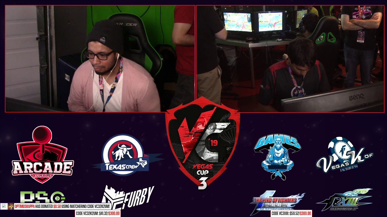 smash gg shine 2019 KOFXIII @ Vegas Cup 3 - TXC Marco Polo vs TXC El Rosa [1080p/60fps]