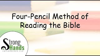 Four Color Pencil EASY Bible Reading Method (GREAT for new Bible readers!)