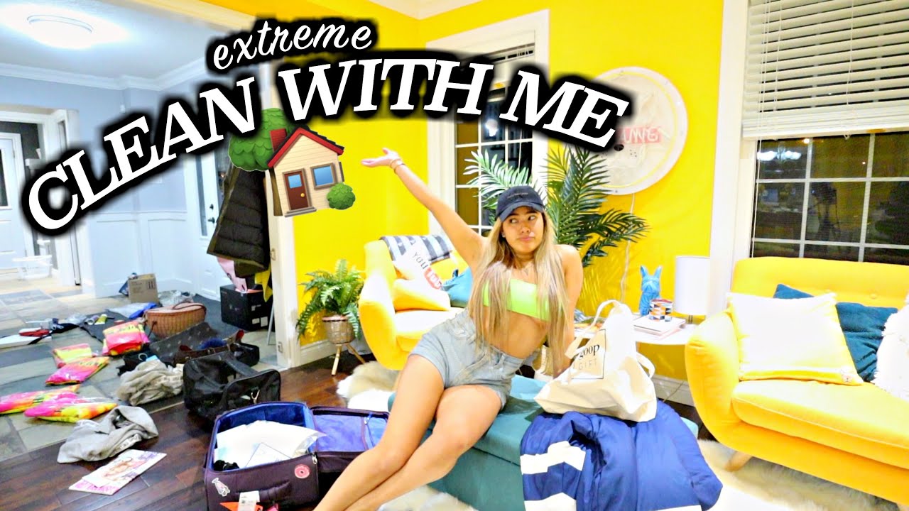 UNMOTIVATED TO CLEAN? WATCH THIS! 💕 Cleaning my ENTIRE HOUSE in one