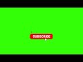 Liquid Red Subscribe Button Animation Green Screen Effects