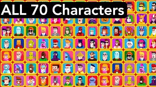 Bowmasters All 70 Characters Full Gameplay | Ultra HD 1440p @60fps